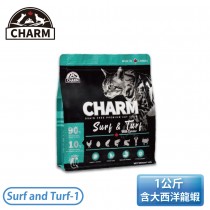 ［CHARM 野性魅力］1公斤 海陸龍蝦 盛宴貓 貓飼料 Surf and Turf-1